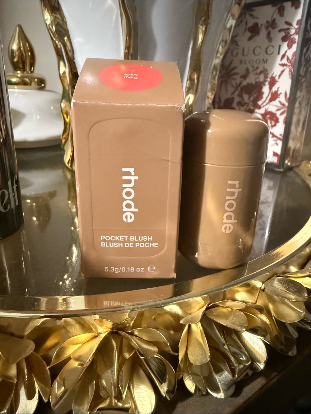 Rhode Pocket Blush - Spicy Marg - bright coral